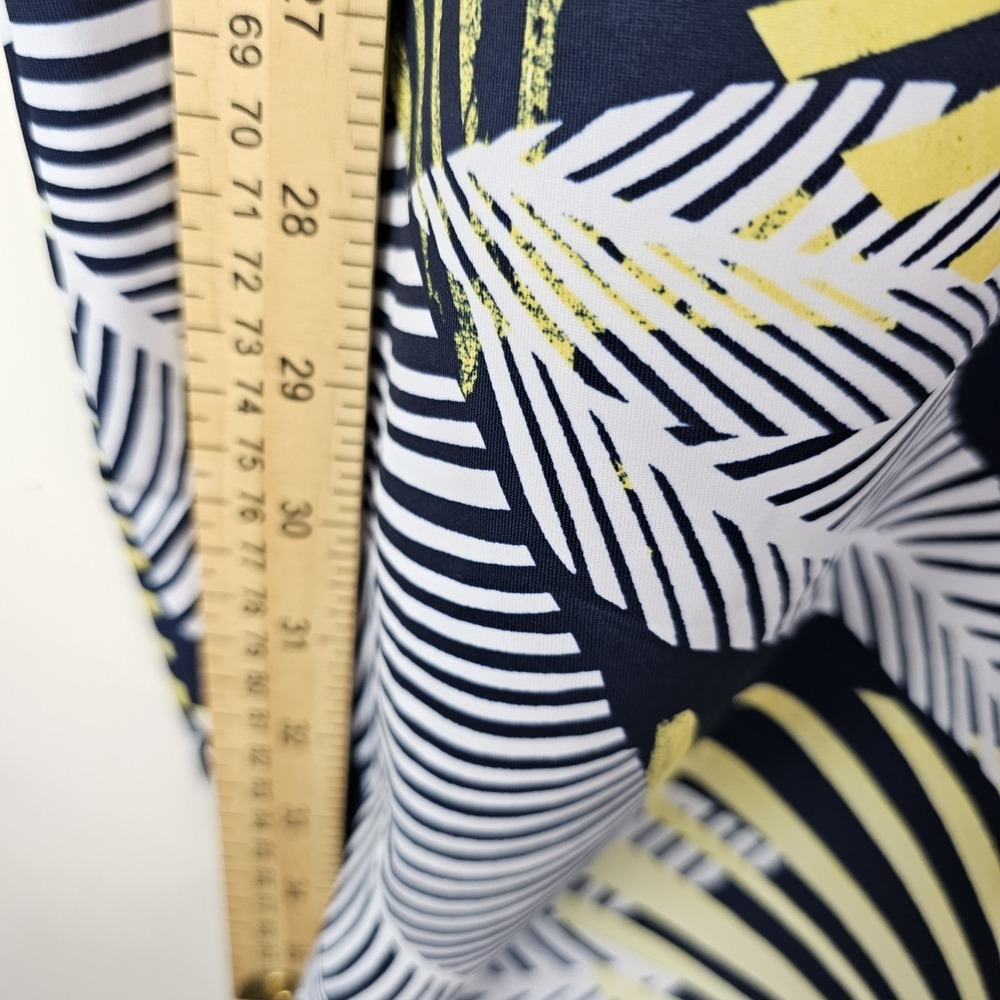 Columbia Womens Medium NWT $50 Midway Bay Sleeveless Dress Blue Yellow Hawaiian - Picture 10 of 12
